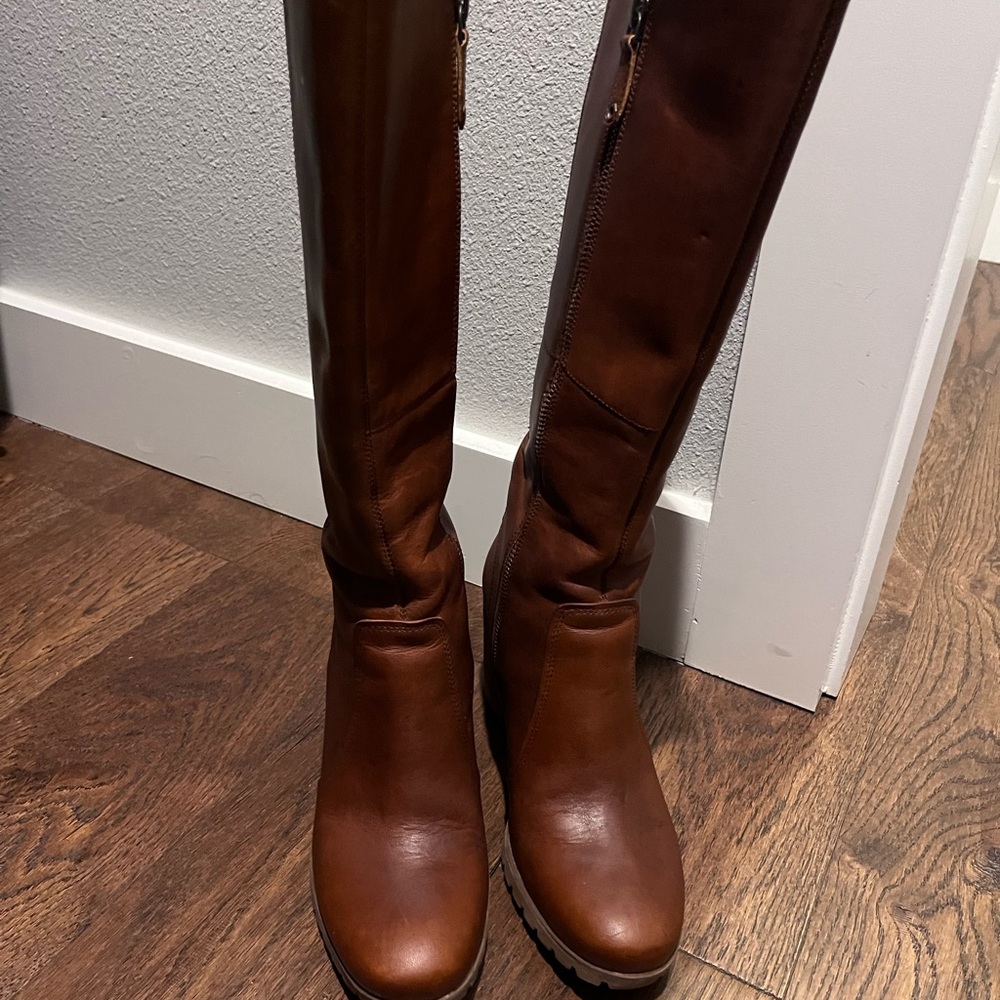 Timberland Rich Brown Over the Knee Boots